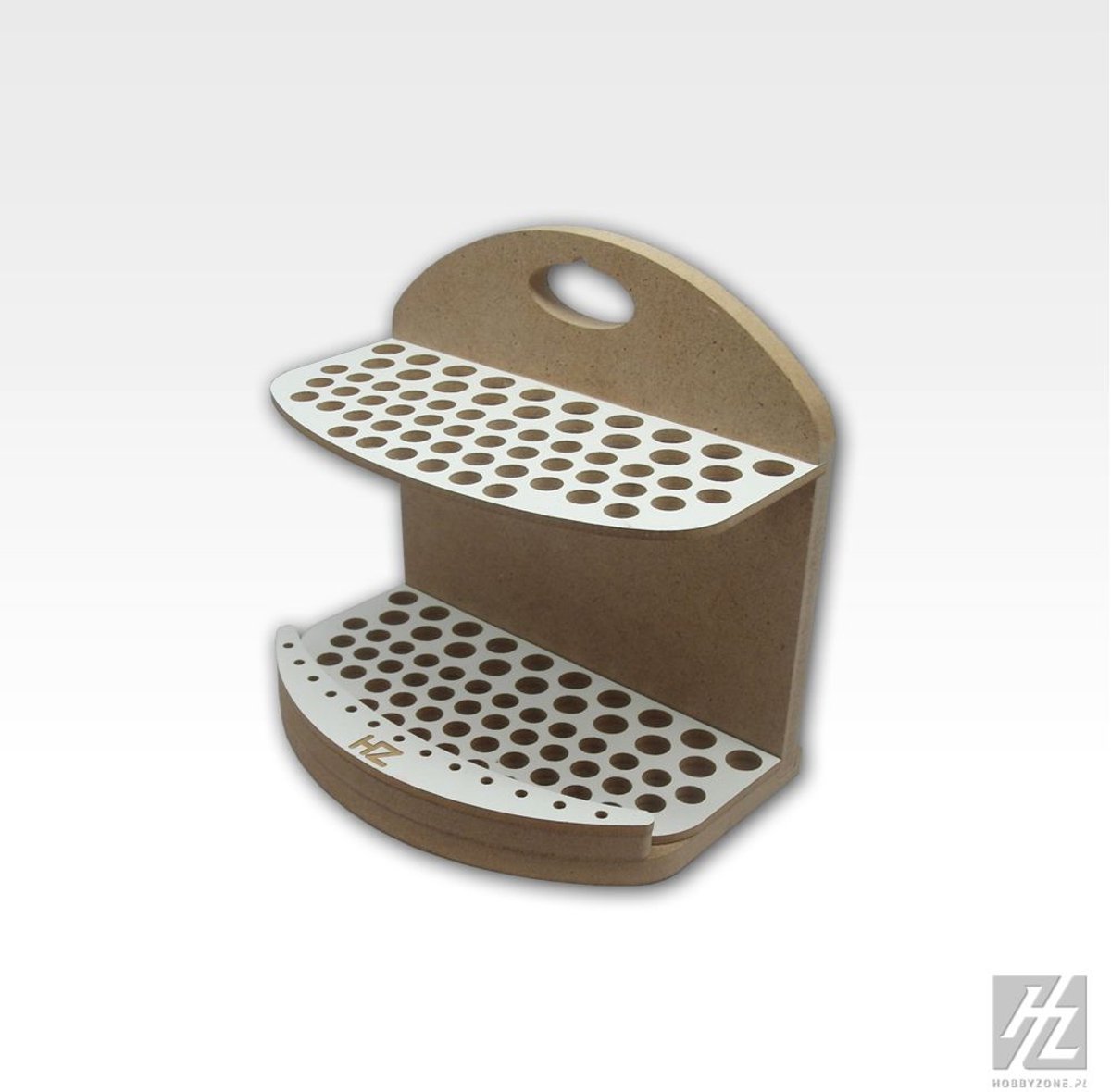 HobbyZone PN1 – Penseel & Tools Houder | MDF Organizer met 74 Gaten voor Modelbouwgereedschap en penselen