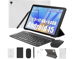 Hotlight C10L - Android 15 Tablet - 10.1 inch - 20(3+17)GB RAM/64GB ROM– 5000mAh - WiFi 6 - 5MP+8MP Camera - Wit