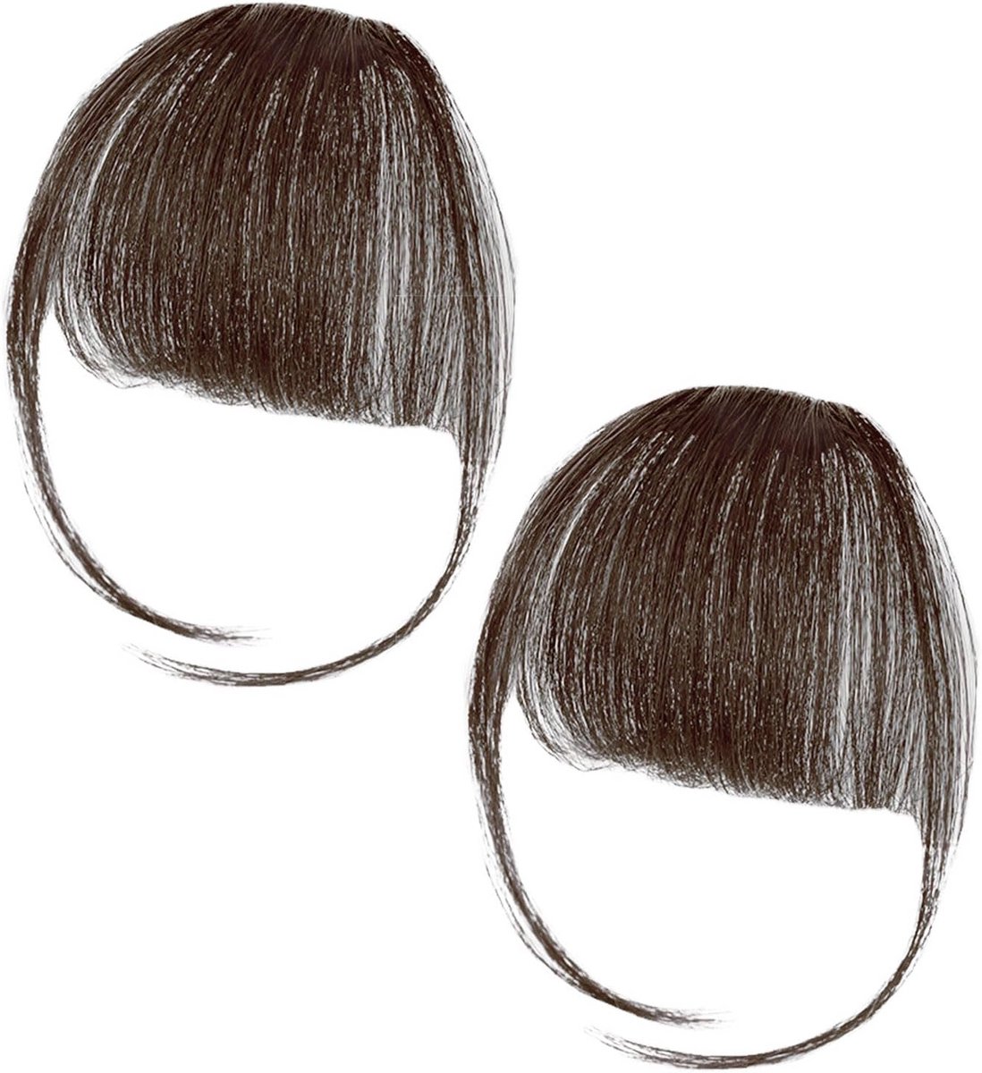Set van 2 Clip-In Pony's Natuurlijk Volume Haarstuk voor Dames