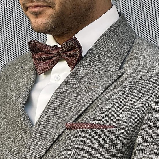 Sir Redman - Pochets - pochet Talented Tailor bordeaux - bordeaux / cognac / bleu clair