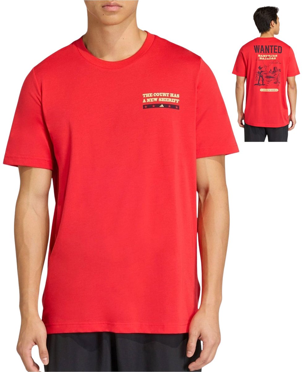 Wanted Sportshirt Unisex Rood