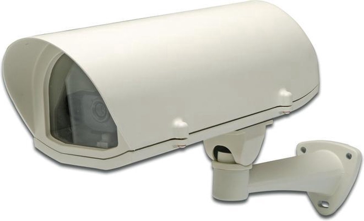 ETIGER® Hufterproof verwarmde camera buiten behuizing met verwarming en beschermde kabeldoorvoer, geschikt voor IP buiten of binnen camera's of analoge camera's.