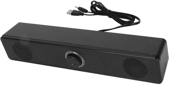 Bedrade computerluidspreker, USB-desktop soundbar, HiFi-geluidskwaliteit, heldere geluidseffecten, volumeregeling, mini-luidspreker geschikt voor pc's, laptops, tablets en PS5. van Oraymin — afbeelding 4