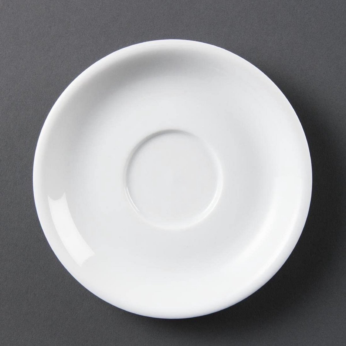 12x Set Cappuccinoschotels Wit Porselein voor Cafetaria en Buffet