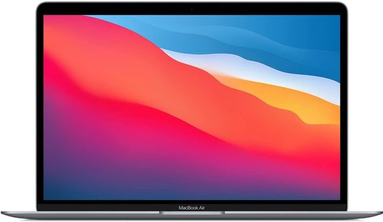 MacBook Air 13" 2020 M1 3.2GHz 8 cores CPU 7 cores GPU 8GB 512GB SSD Space Grey QWERTY - Apple - Hoofdafbeelding