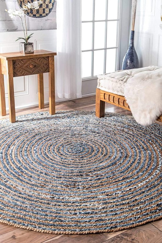 ferm LIVING Vloerkleed Eternal jute rond L naturel