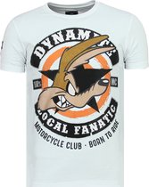 Dynamite Coyote - Leuke T shirt Heren - 6320W - Wit