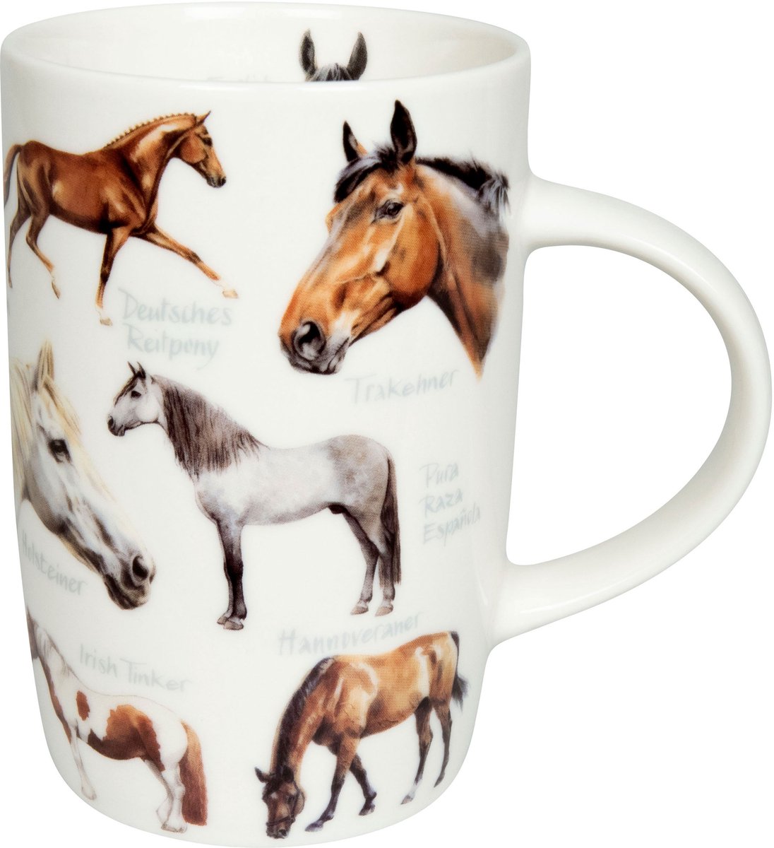 Könitz mok Natures Diversity - Paarden, beker, koffiemok, New Bone China, kleurrijk, 540 ml, 11 7 269 2710