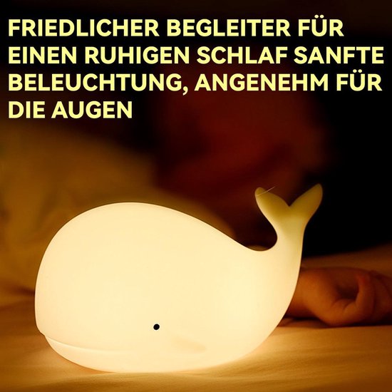 Kindernachtlampje, 7-kleuren babynachtlampje, schattig nachtlampje, decoratief nachtlampje voor de babykamer, voedingslampje, USB-nachtlampje, decoratief cadeau van Ulinek — afbeelding 4