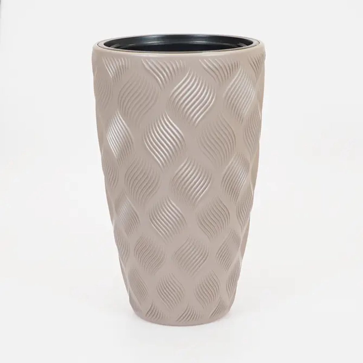 Vita bloempot Flow Slim 30 taupe
