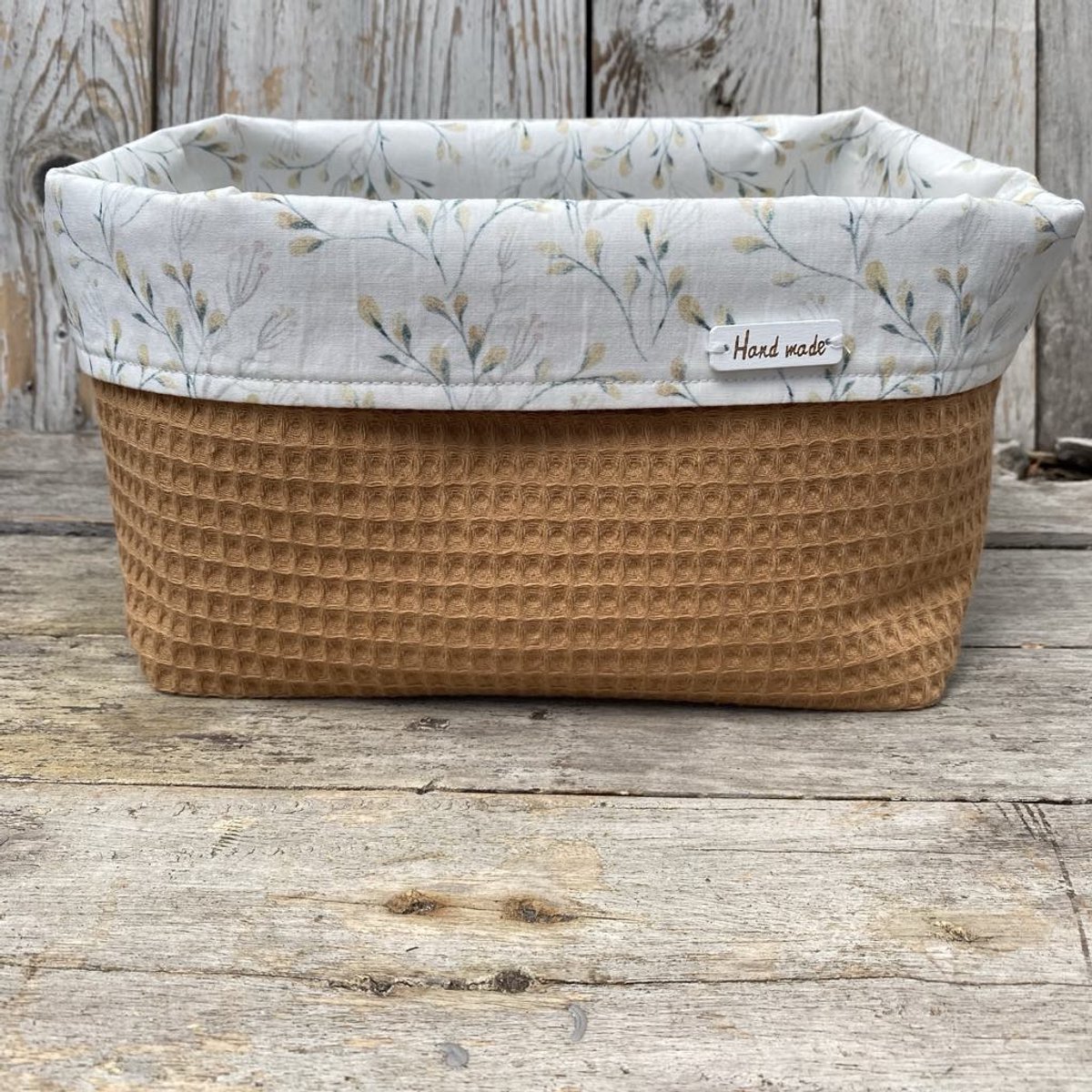 Lovely Stitches Commodemandje Wilgenbladeren Camel