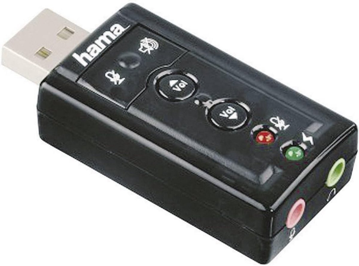 Externe USB Geluidskaart 7.1 Surround voor PC en Notebook