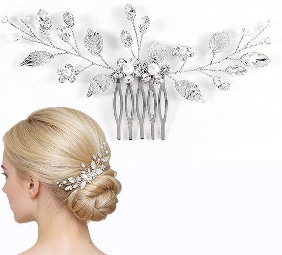 Épingle à cheveux mariage Peigne de mariée femme – Accessoires de cheveux élégants pour mariage et banquet de mariée – Décoration de cheveux de luxe pour mariée et coiffures de fête