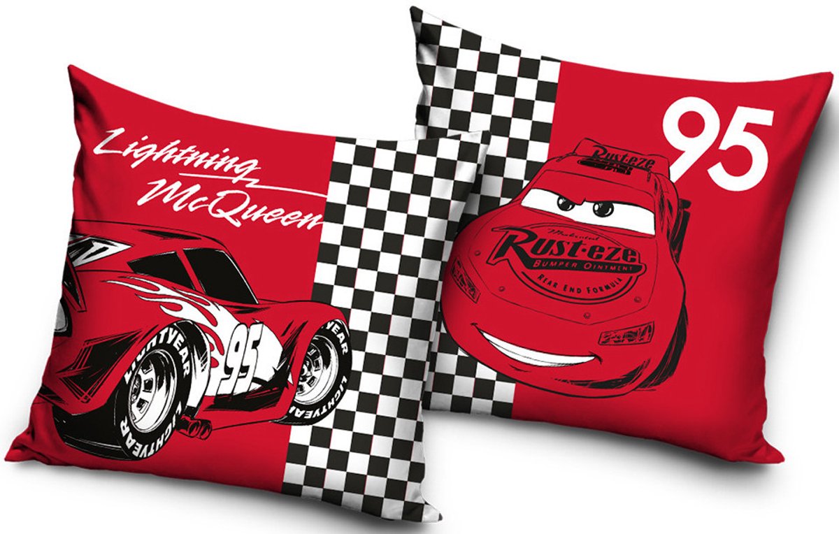 Disney Cars fluwelen kussensloop 40x40 cm