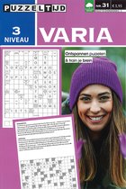 Puzzeltijd Varia Puzzelboek – Niveau 3 Sterren – 96 Pagina’s Voor de echte Puzzelaar