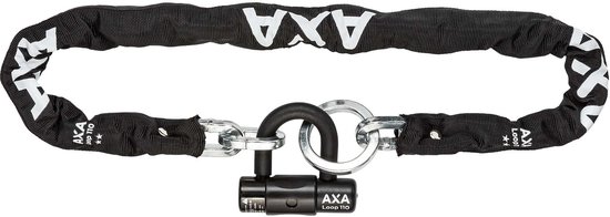 AXA Loop 110 Kettingslot - ART 2 Slot voor Fietsen - Extra Dikke Schakels - Hangslot - 110 cm lang - 9,5 mm - Zwart - Zeer geschikt voor Fatbike! van AXA — afbeelding 2