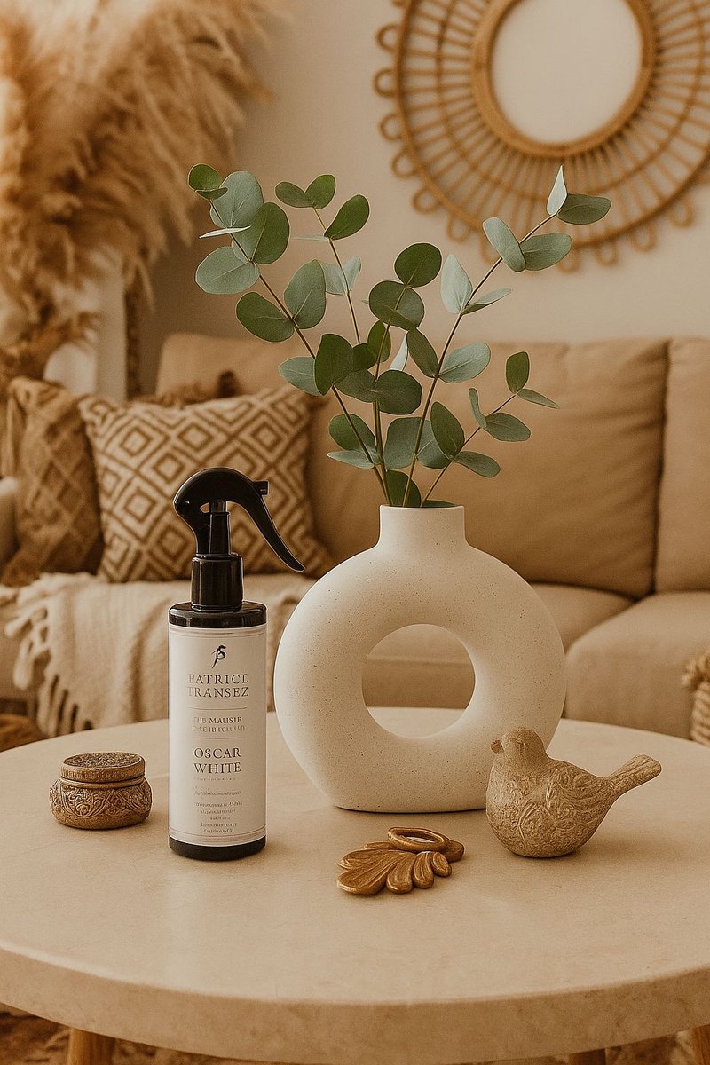 Patrice Fransez Roomspray OSCAR WHITE 250ml | Luxe interieur geur | Frisse groene kamerspray