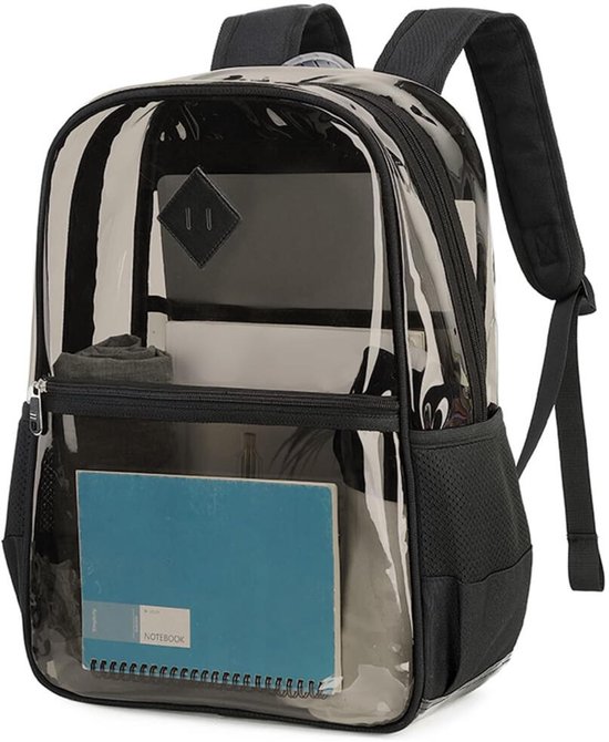 Doorzichtige Rugzak - Waterdicht - Transparante rugzak - schooltas - Uit één stuk - Unisex - Sporttas - Gymtas - Zwembad - veilig - Schooltassen - Schooltas - Meisjes - Jongens - Tieners - Rugtas - Boekentas - Outdoor Rugzak - grote capaciteit