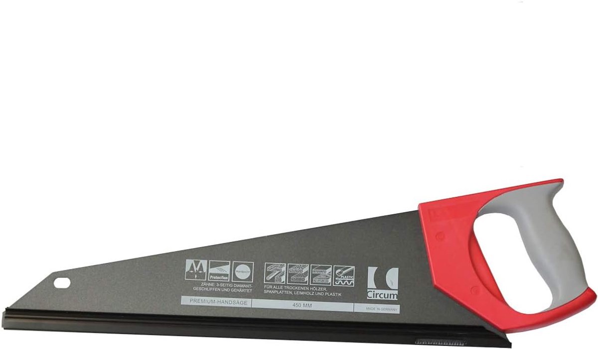 Circum 400mm prenium handzaag 3 zijdig diamant geslepen voor hout en kunsstof made in Germany