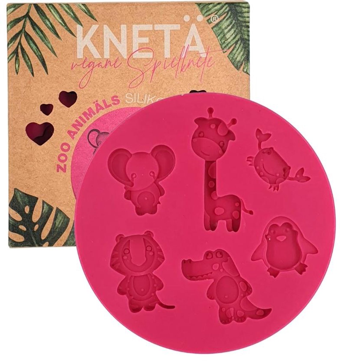 KNETA Speelklei Silicone Vorm - Zoodieren