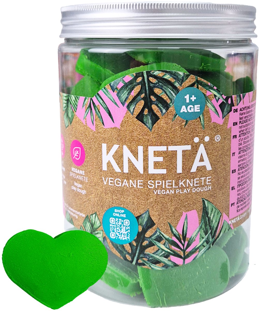 KNETA Vegan Speelklei - Hartvormig Groen