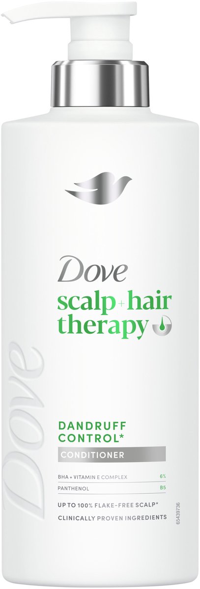 DOVE Scalp + Hair Therapy Conditioner - Dandruff Control - verzorging voor hoofdhuid en haar met salicylzuur, pirocton en panthenol - 400 ml