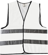 Mexxo Veiligheidshesje wit - 100% polyester - one size - reflecterend