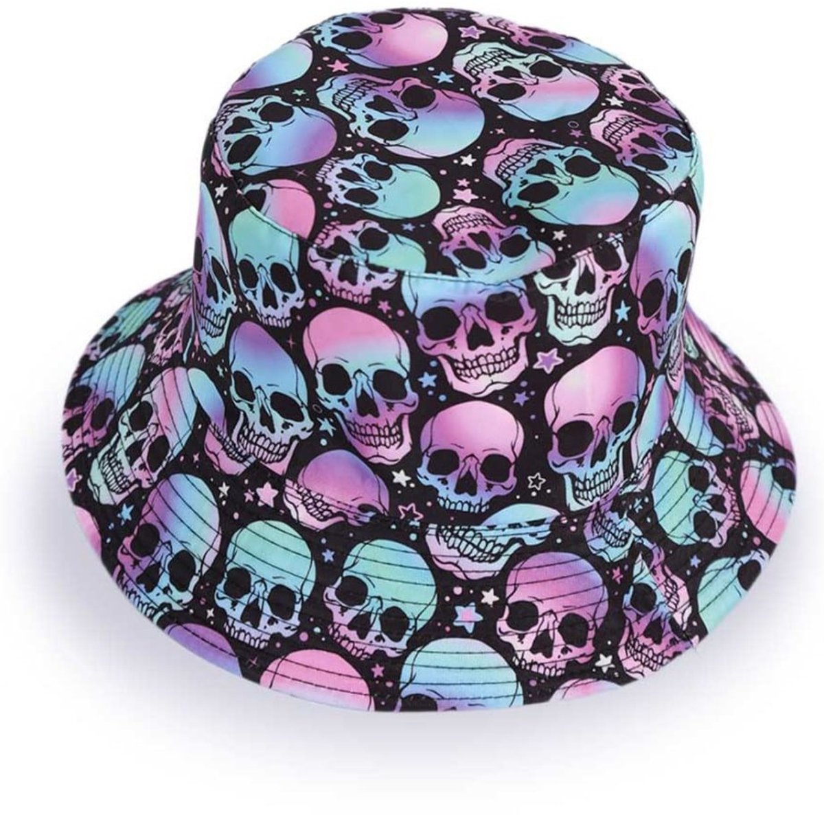 Buckethat met schedels - festival - Halloween - one size