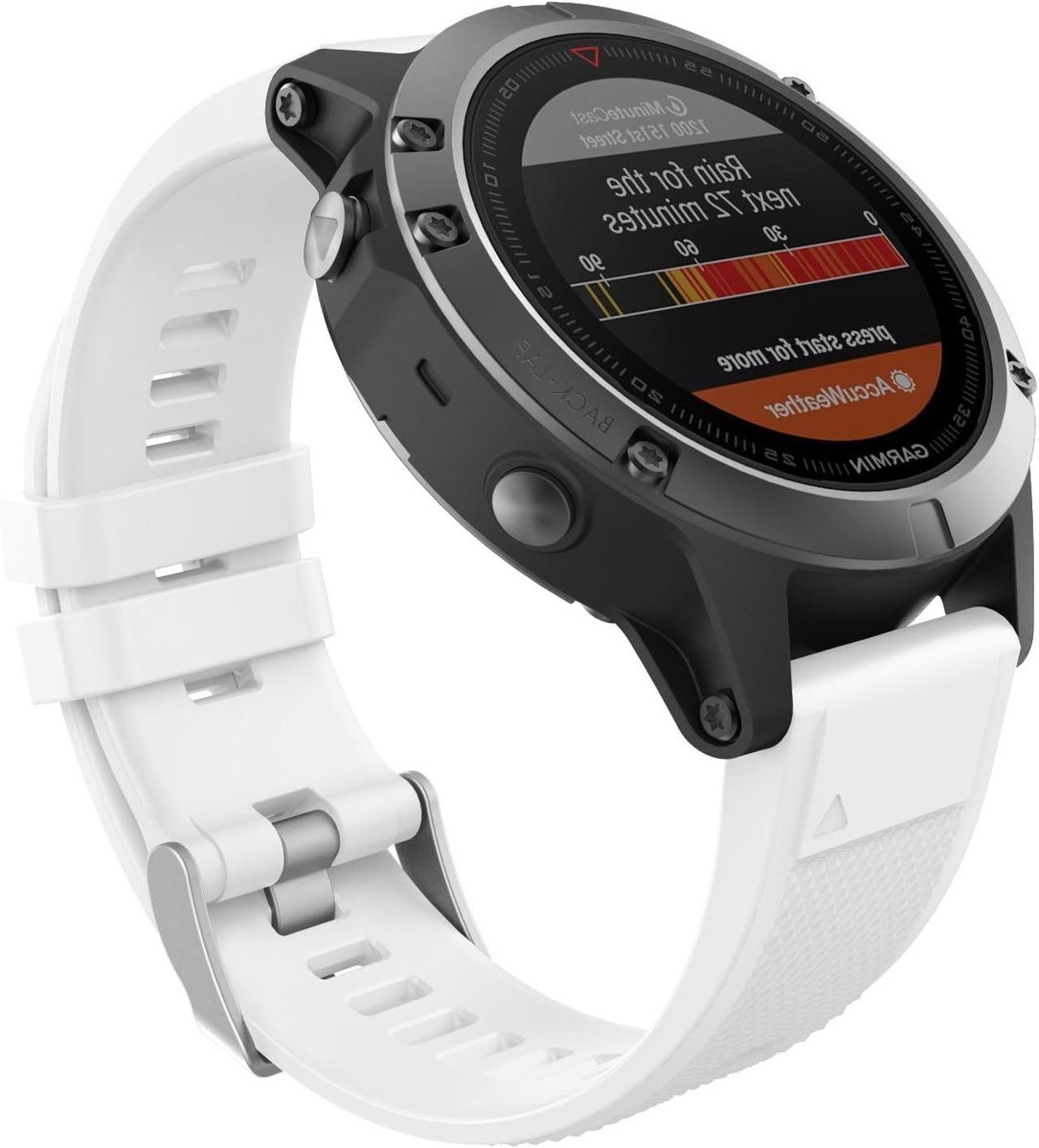 Horlogebandje Quick Fit 22 mm - Zacht Siliconen Reserveband - Compatibel met Fenix 5 - Comfortabel en Duurzaam
