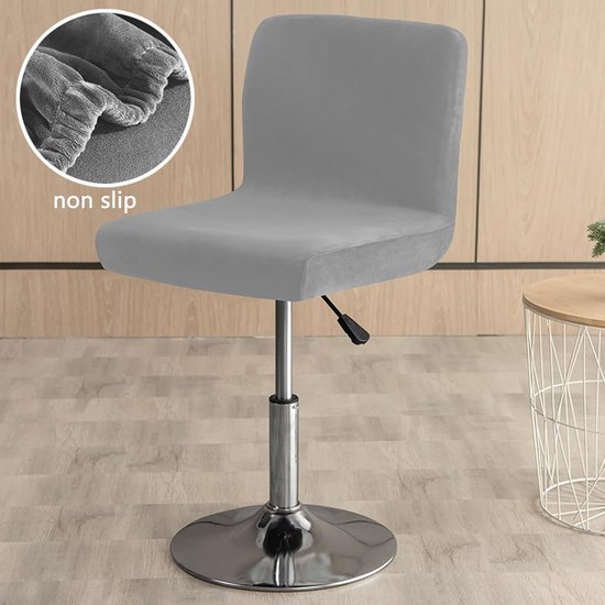 Zachte Stretch Barkruk Hoezen met Rug Fluweel Stofdicht Voor Keuken en Barstoelen — afbeelding 2