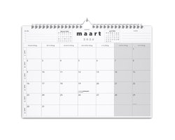 Huurdies® - 22 maanden kalender - 2026/2027 - A3+ - Basic - Liggend