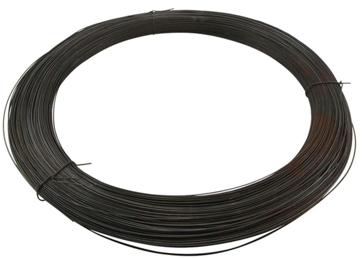 Draad Zwart Gegloeid Nr18 -1,2Mm Rol=5Kg (563Mtr)