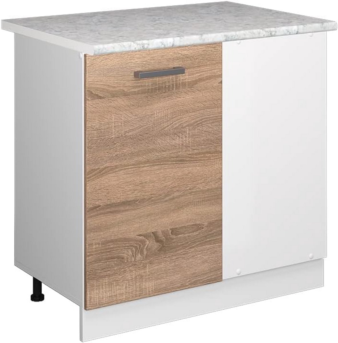 Modulaire Hoekonderkast Keuken met Werkblad - Uitbreidbaar Keukenkast Systeem