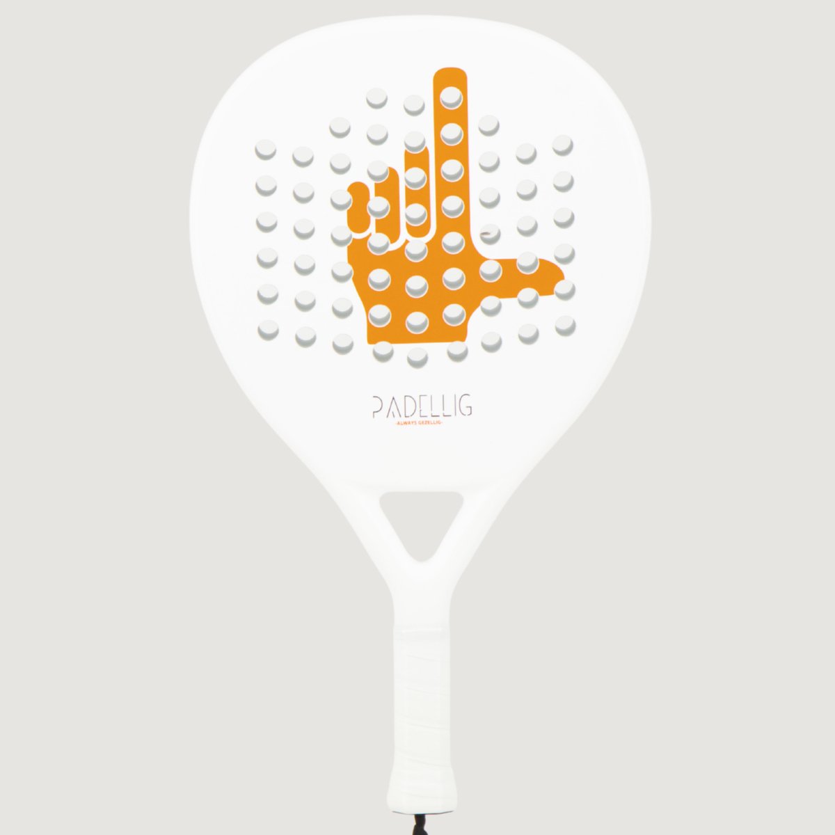Padelracket Padellig LOSER - 3K full carbon padelracket - teardrop racket/druppelvormig - beginners/gevorderd - met padelballen & tas