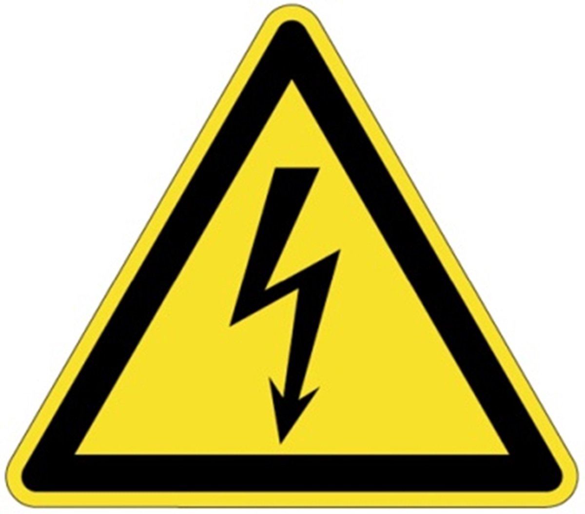 Picto Gev. Electr.Spann. Sticker 90 Mm 800232