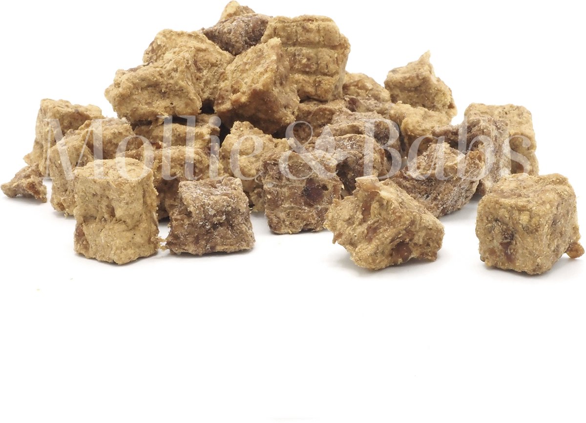 Mollie & Babs - Vleesblokjes Eend - Hondensnacks - Trainer Verwensnack - 100% Eend - 100% Natuurlijk - Hypoallergeen - 150 gram