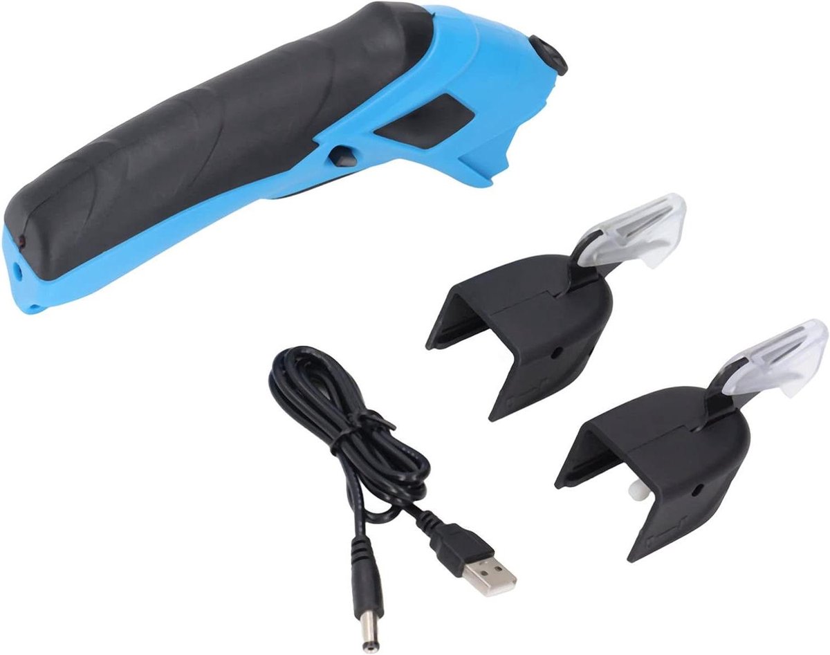 Elektrische Schaar voor Stofsnijden - USB Oplaadbaar, Heavy-duty Snijder, 10000 rpm