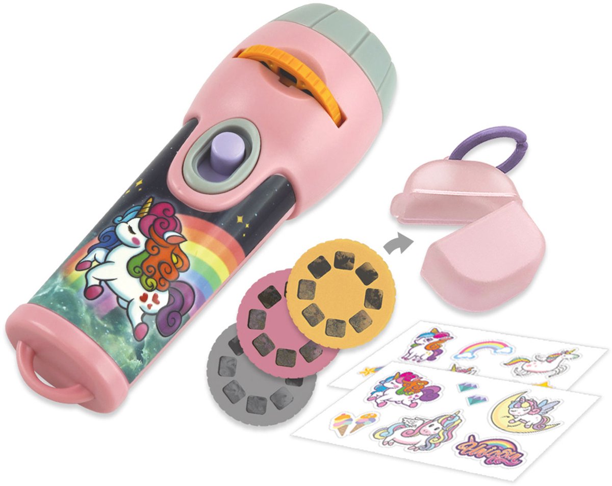 Ambo projector speelgoedlamp eenhoorns - roze multicolor USB.