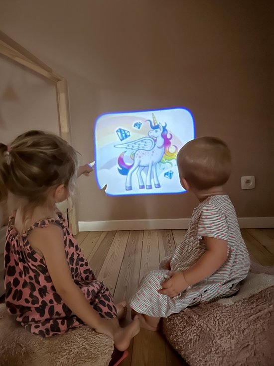 Ambo projector speelgoedlamp eenhoorns - roze multicolor USB. van Merkloos — afbeelding 5
