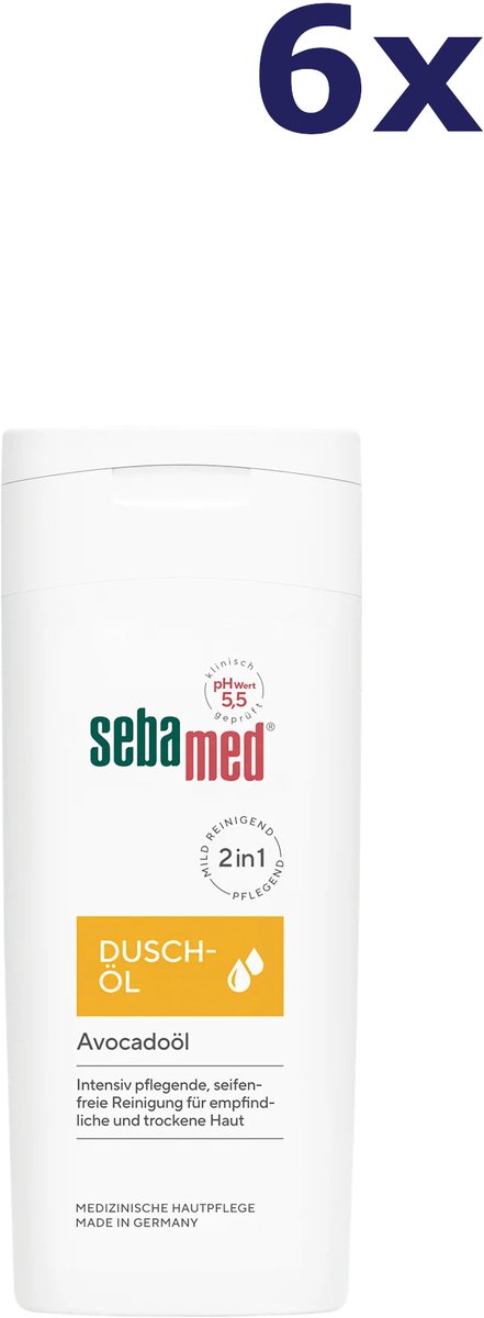 6x Sebamed Shower Oil Avocado 200 ml (kopie)