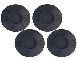 Wasmachine trillingsdemper - Wasmachine verhoger - Voor wasmachine en droger - 4 stuks - Zwart
