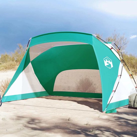 vidaXL - Strandtent - 274x178x170/148 - cm - 185T - polyester - zeegroen van Vidaxl — afbeelding 2