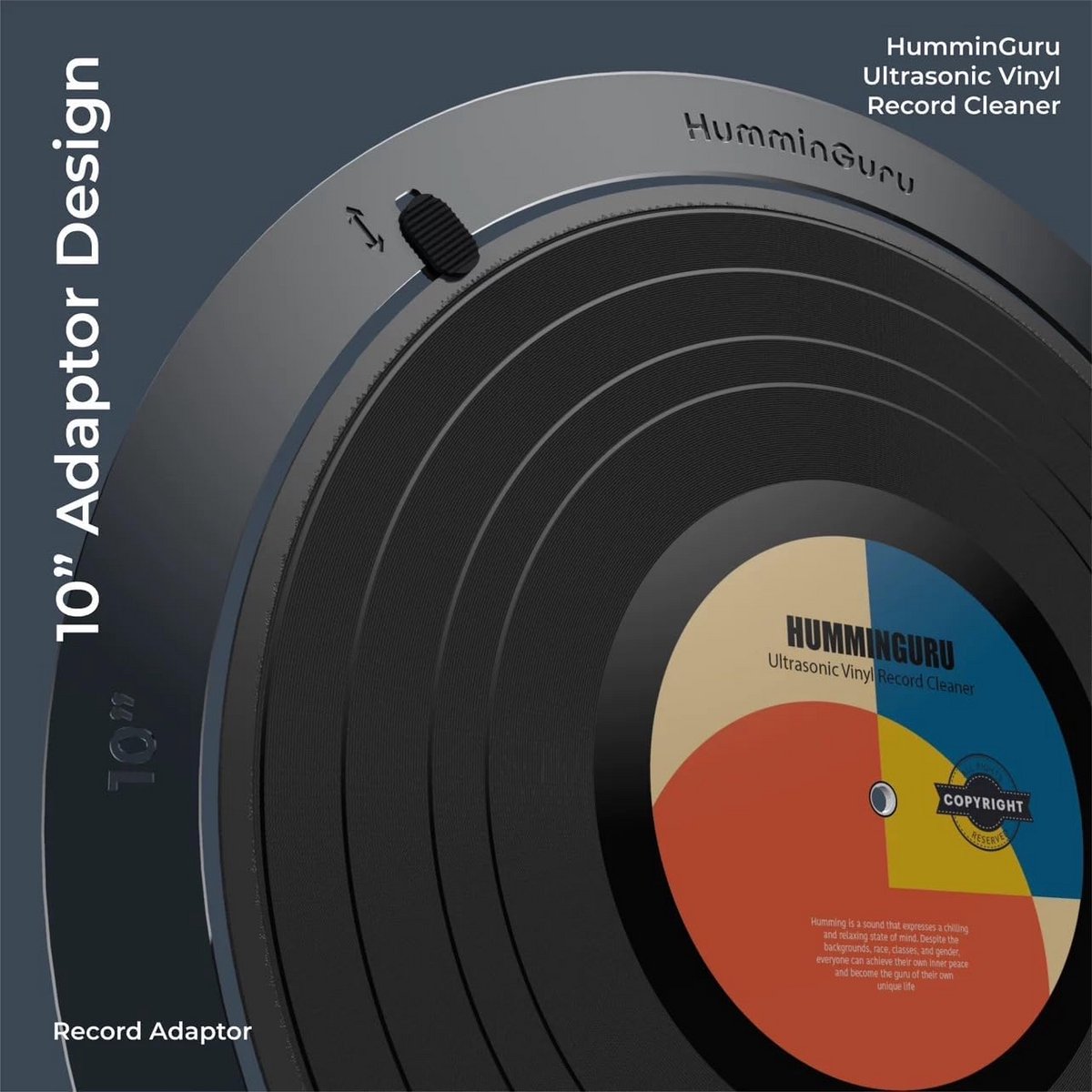 Platenadapter voor Ultrasone Vinyl Reinigingsmachine 7 en 10 Inch
