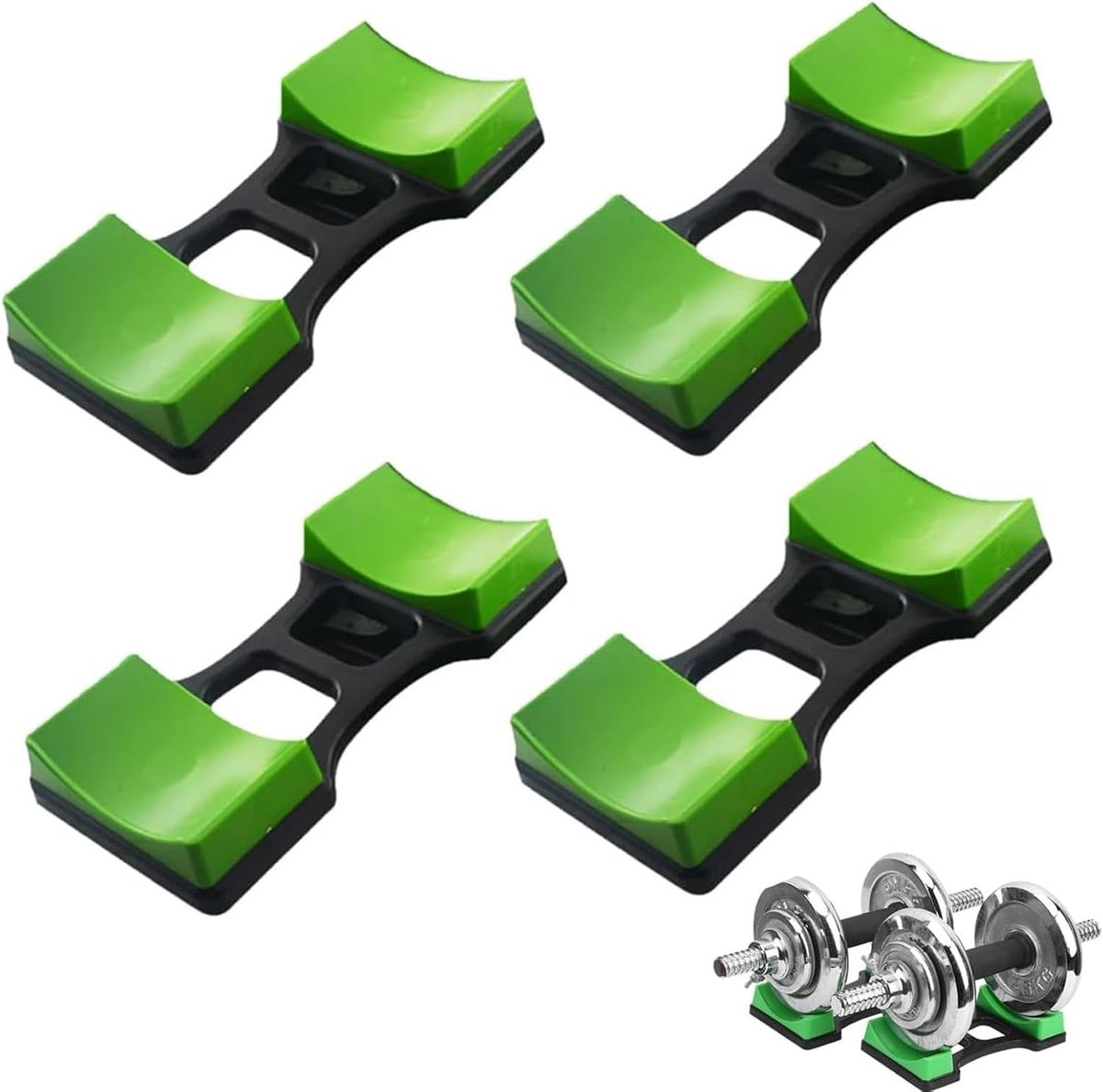 Halterrek - Dumbbell standaard - Halter standaard - Dumbell Rek - Dumbbell Toren - Weight Rack - Dumbbell Houder - Dumbell Opbergrek - Fitnessapparatuur - Belastbaar - 4 Stuks - van Imperatoris