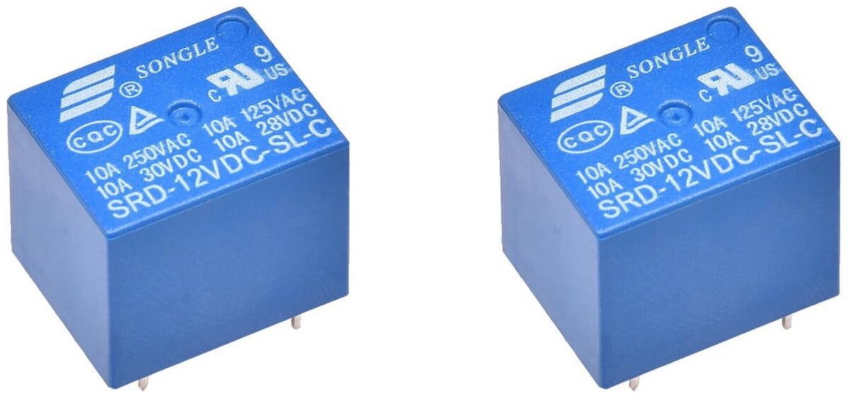 Miniatuur Printrelais 12V 10A voor Printplaatmontage