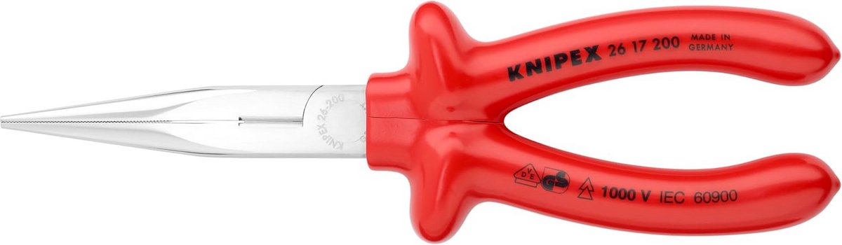 Lange bek tang met knipfunctie 1000V VDE geïsoleerd professioneel gereedschap