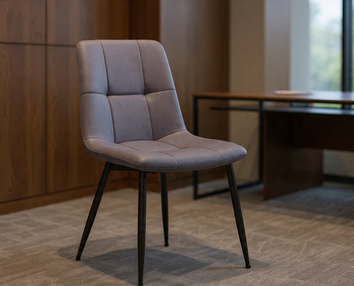 Serena Eetkamerstoelen, fluweel, Keukenstoelen, belastbaar tot 120 kg, stoel met verstelbare potten, modern, gewatteerde aarde, voor woonkamer, set van 2, grijs KDC088GN01-Casa Serena – Afmetingen ...