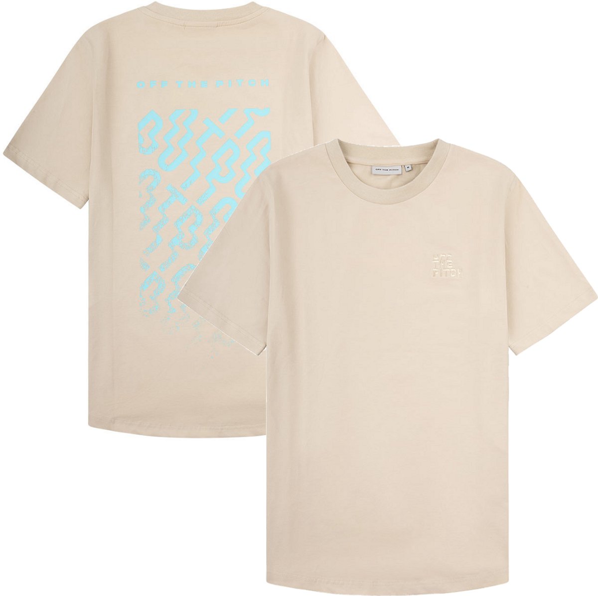 Off The Pitch - Backburn Faded Slim Fit T-Shirt - Sand