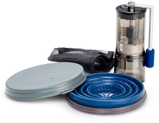 Merkloos Kampeer Koffiezetapparaat Set Blauw — afbeelding 2
