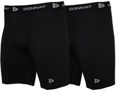 2-Pack Donnay - Compressie Short - Thermo/Sportshort (15cm) - Heren - Black (020) - maat M